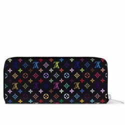 Replica Portafoglio Louis Vuitton LV x TM Clemence in tela Monogram Multicolore M13408