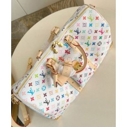 Replica Borsa Louis Vuitton LV x TM Keepall Bandouliere 45 in tela Monogram Multicolore M13742