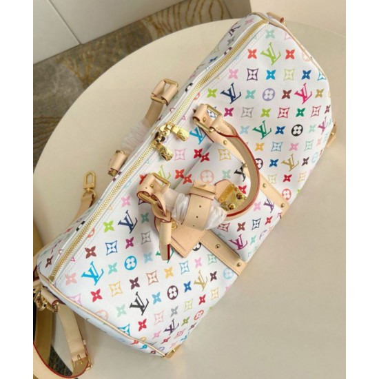 Replica Borsa Louis Vuitton LV x TM Keepall Bandouliere 45 in tela Monogram Multicolore M13742