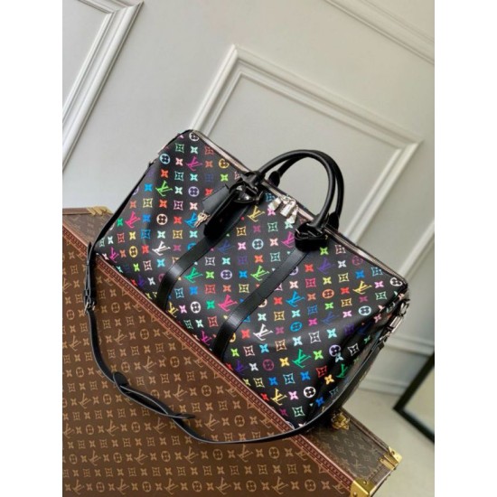 Replica Borsa Louis Vuitton LV x TM Keepall Bandouliere 50 in tela Monogram multicolore M13745