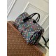 Replica Borsa Louis Vuitton LV x TM Keepall Bandouliere 50 in tela Monogram multicolore M13745
