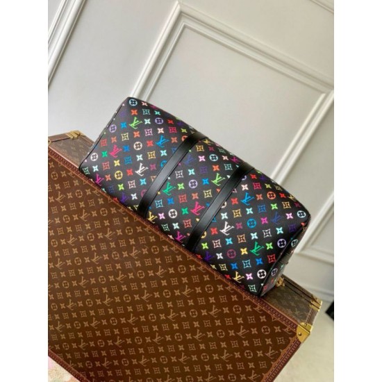 Replica Borsa Louis Vuitton LV x TM Keepall Bandouliere 50 in tela Monogram multicolore M13745