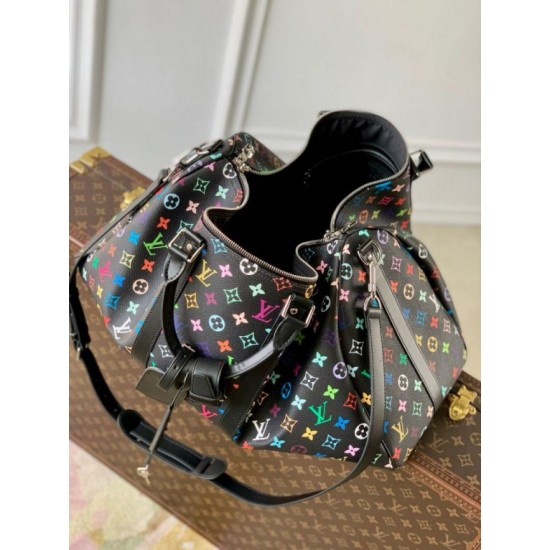 Replica Borsa Louis Vuitton LV x TM Keepall Bandouliere 50 in tela Monogram multicolore M13745