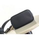 Replica Borsa Louis Vuitton Lock and Walk in pelle martellata nera M24006
