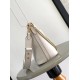 Replica Borsa Louis Vuitton Lock and Walk in pelle martellata marrone M24165