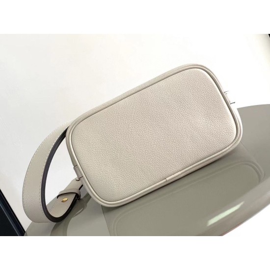 Replica Borsa Louis Vuitton Lock and Walk in pelle martellata marrone M24165