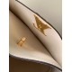 Replica Borsa Louis Vuitton Lock and Walk in pelle martellata marrone M24165