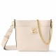 Replica Borsa Louis Vuitton Lock and Walk in pelle martellata bianca M24638