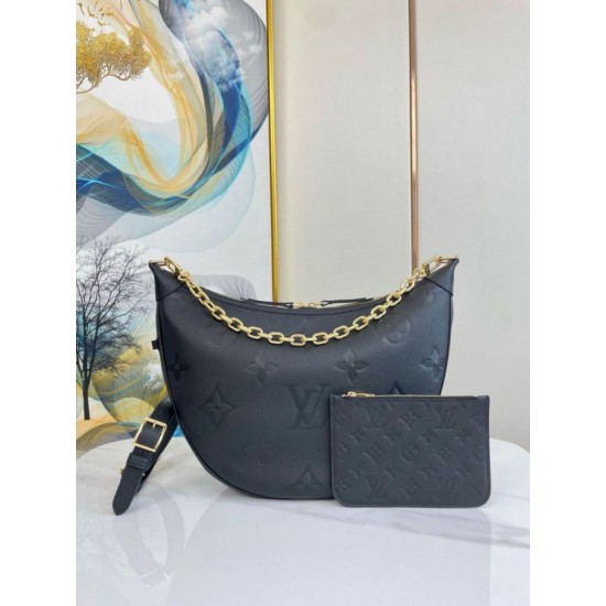 Replica Borsa hobo Louis Vuitton Loop in pelle Monogram Empreinte M46725
