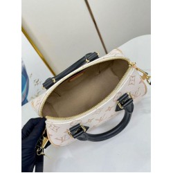 Replica Borsa Louis Vuitton Speedy Bandouliere 20 in tela Monogram Dune M46906