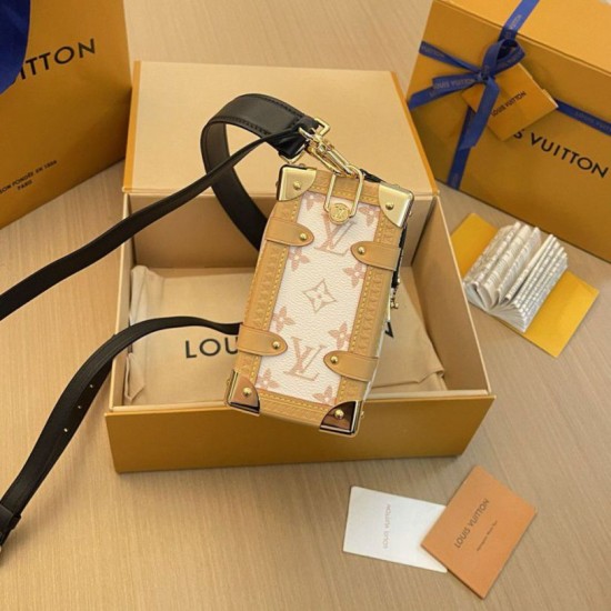Replica Borsa Side Trunk Louis Vuitton in tela Monogram Dune M46907