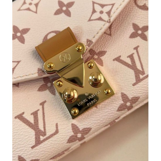 Replica Borsa Louis Vuitton Pochette Metis East West in tela Monogram Dune M46914