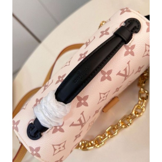 Replica Borsa Louis Vuitton Pochette Metis East West in tela Monogram Dune M46914