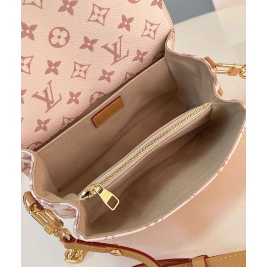 Replica Borsa Louis Vuitton Pochette Metis East West in tela Monogram Dune M46914