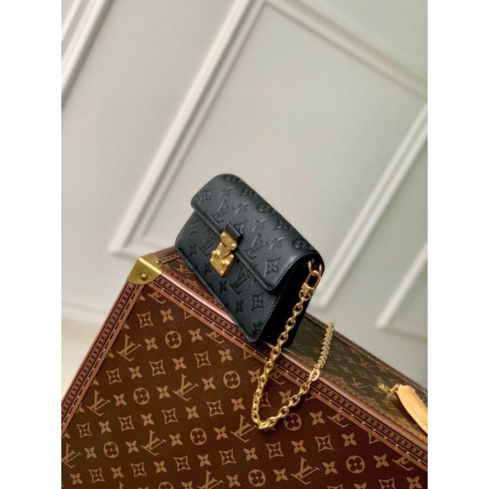 Replica Portafoglio Louis Vuitton Metis con catena in pelle Monogram Empreinte M82637