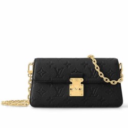 Replica Portafoglio Louis Vuitton Metis con catena in pelle Monogram Empreinte M82637