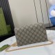 Replica Portafoglio Gucci GG Marmont con catena 497985 Rosa Imitazioni Falso