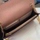 Replica Portafoglio Gucci GG Marmont con catena 497985 Rosa Imitazioni Falso