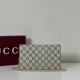 Replica Portafoglio Gucci GG Marmont con catena 497985 Nero Imitazioni Falso
