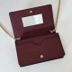 Replica Portafoglio Gucci GG Marmont con catena 497985 Rosso Imitazioni Falso