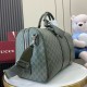 Replica Borsa da viaggio media Gucci GG Monogram 792074 Verde Imitazioni Falso