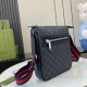 Replica Borsa a tracolla piccola Gucci GG Monogram 792082 Nero Imitazioni Falso