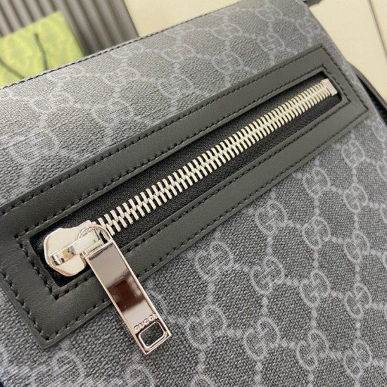 Replica Borsa a tracolla piccola Gucci GG Monogram 792082 Nero Imitazioni Falso