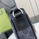 Replica Borsa a tracolla piccola Gucci GG Monogram 792082 Nero Imitazioni Falso