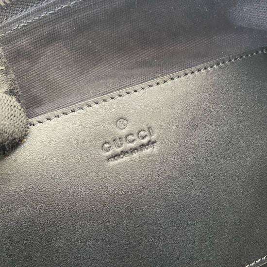 Replica Borsa a tracolla piccola Gucci GG Monogram 792082 Nero Imitazioni Falso