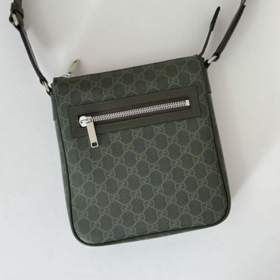 Replica Borsa a tracolla piccola Gucci GG Monogram 792082 Verde Imitazioni Falso