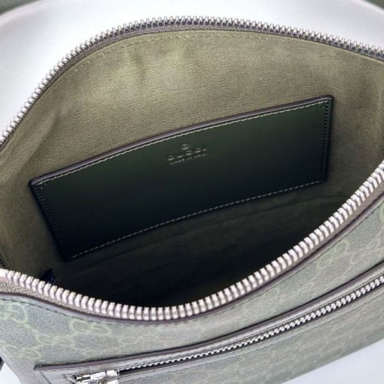 Replica Borsa a tracolla piccola Gucci GG Monogram 792082 Verde Imitazioni Falso