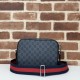 Replica Borsa a tracolla piccola Gucci GG Nero 795479 Imitazioni Falso