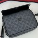 Replica Borsa a tracolla piccola Gucci GG Nero 795479 Imitazioni Falso