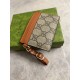 Replica Porta carte Gucci GG Emblem con tracolla 819121 Marrone Imitazioni Falso