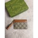 Replica Porta carte Gucci GG Emblem con tracolla 819121 Marrone Imitazioni Falso