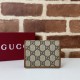 Replica Portafoglio piccolo Gucci GG Emblem 820692 Marrone Imitazioni Falso