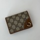 Replica Portafoglio piccolo Gucci GG Emblem 820692 Marrone Imitazioni Falso