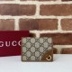 Replica Portafoglio piccolo Gucci GG Emblem 820692 Marrone Imitazioni Falso
