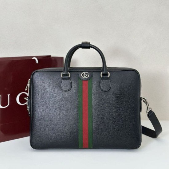 Replica Cartella da uomo Gucci Ophidia grande 834461 Nero Imitazioni Falso