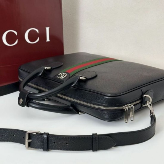 Replica Cartella da uomo Gucci Ophidia grande 834461 Nero Imitazioni Falso