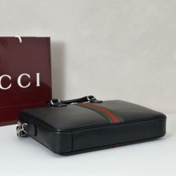 Replica Cartella da uomo Gucci Ophidia grande 834461 Nero Imitazioni Falso