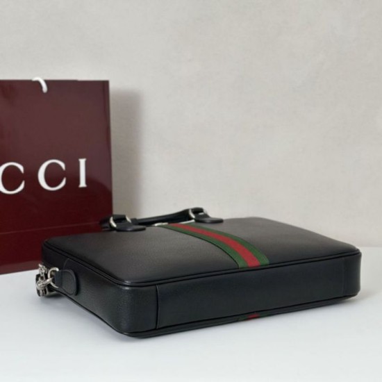 Replica Cartella da uomo Gucci Ophidia grande 834461 Nero Imitazioni Falso