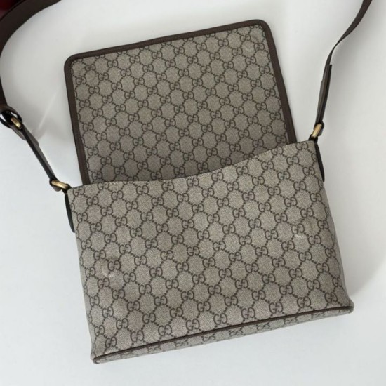Replica Borsa a tracolla Gucci Ophidia media 834467 Marrone Imitazioni Falso