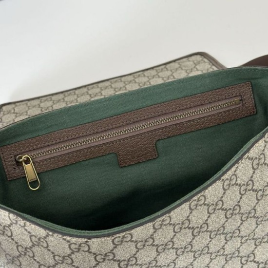 Replica Borsa a tracolla Gucci Ophidia media 834467 Marrone Imitazioni Falso