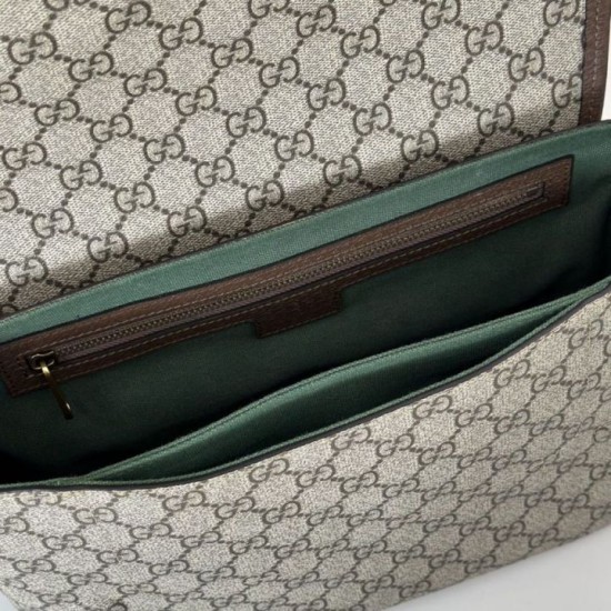 Replica Borsa a tracolla Gucci Ophidia media 834467 Marrone Imitazioni Falso