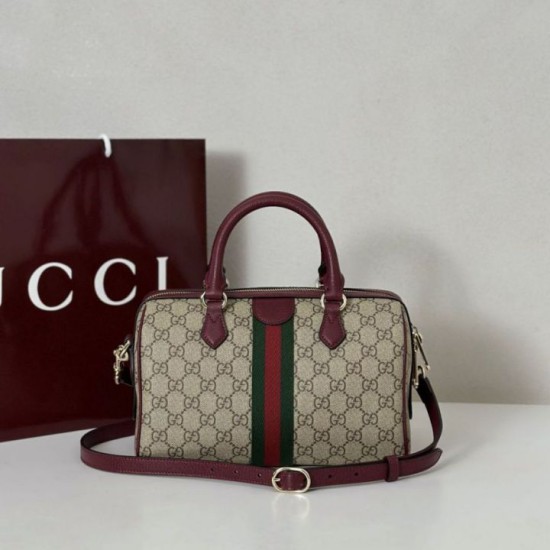 Replica Borsa bauletto media Gucci Ophidia 836825 Rossa Imitazioni Falso
