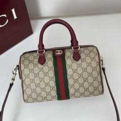 Replica Borsa bauletto media Gucci Ophidia 836825 Rossa Imitazioni Falso