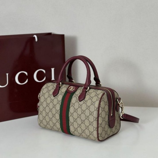 Replica Borsa bauletto media Gucci Ophidia 836825 Rossa Imitazioni Falso