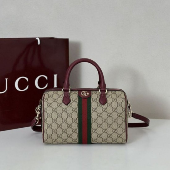 Replica Borsa bauletto media Gucci Ophidia 836825 Rossa Imitazioni Falso