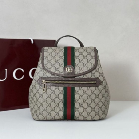 Replica Zaino medio Gucci Ophidia da donna 836855 Marrone Imitazioni Falso